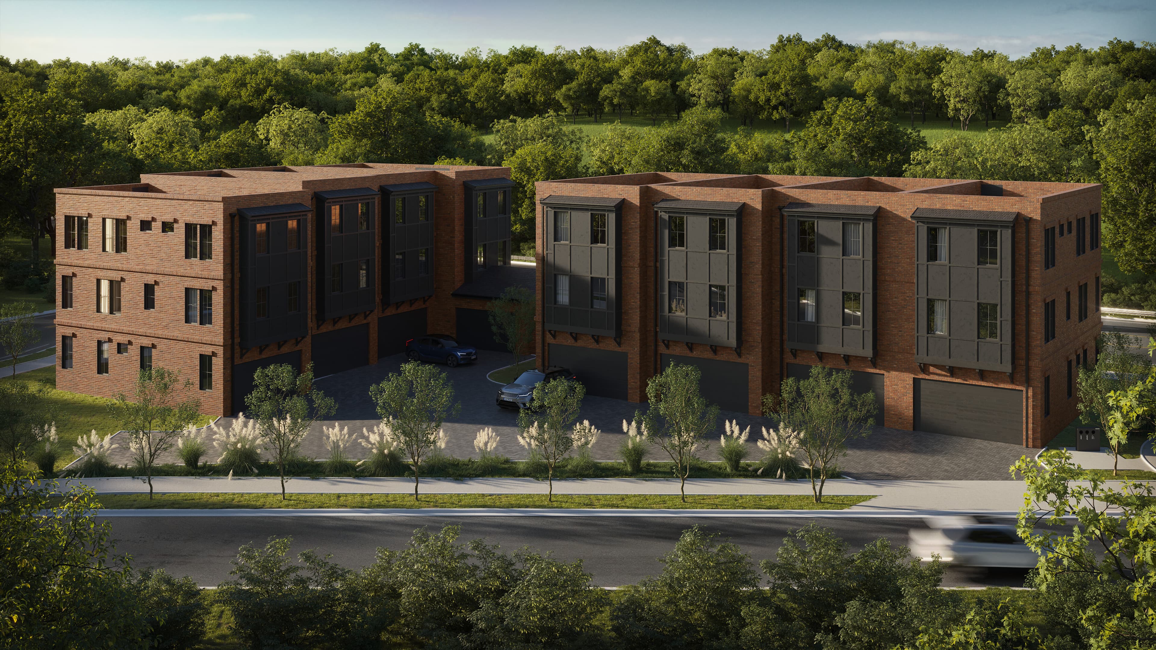 Site rendering of Maplewood Row